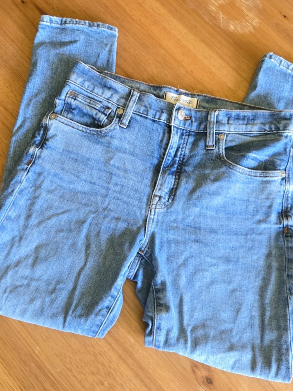 madewell | light wash high rise skinny jeans | size 27 - Picture 6 of 6